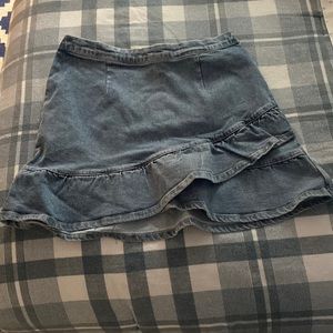 Never work , medium size denim skirt